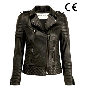 BODA skins Women’s Signature Leather Biker Jacket